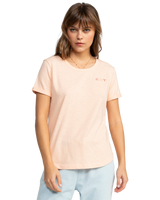 The Roxy Womens Saturdaze T-Shirt in Peach Parfait