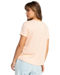 The Roxy Womens Saturdaze T-Shirt in Peach Parfait