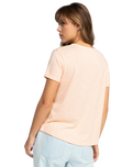 The Roxy Womens Saturdaze T-Shirt in Peach Parfait