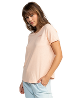 The Roxy Womens Saturdaze T-Shirt in Peach Parfait