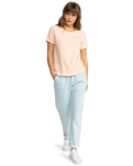 The Roxy Womens Saturdaze T-Shirt in Peach Parfait