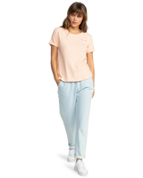 The Roxy Womens Saturdaze T-Shirt in Peach Parfait