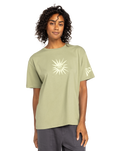 The Roxy Womens Sand Under the Sky T-Shirt in Oil Green