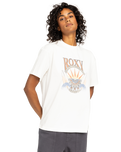 The Roxy Womens Dreamers T-Shirt-Egret