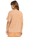 The Roxy Womens Moonlight Sunset T-Shirt in Camel