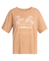 The Roxy Womens Moonlight Sunset T-Shirt in Camel