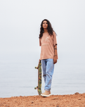 The Roxy Womens Moonlight Sunset T-Shirt in Camel