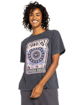 The Roxy Womens Moonlight Sunset T-Shirt in Phantom