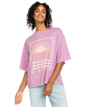 The Roxy Womens Sweet Shine T-Shirt in Mauve Orchid