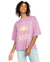 The Roxy Womens Sweet Shine T-Shirt in Mauve Orchid