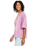 The Roxy Womens Sweet Shine T-Shirt in Mauve Orchid