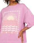 The Roxy Womens Sweet Shine T-Shirt in Mauve Orchid