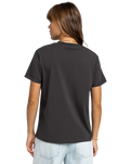 The Roxy Womens Noon Ocean T-Shirt in Anthracite