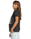 The Roxy Womens Noon Ocean T-Shirt in Anthracite