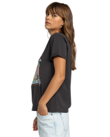 The Roxy Womens Noon Ocean T-Shirt in Anthracite