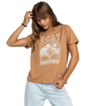 The Roxy Womens Noon Ocean T-Shirt in Cinnamon