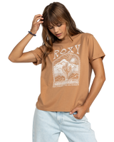The Roxy Womens Noon Ocean T-Shirt in Cinnamon