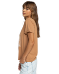 The Roxy Womens Noon Ocean T-Shirt in Cinnamon