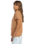 The Roxy Womens Noon Ocean T-Shirt in Cinnamon