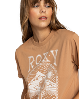 The Roxy Womens Noon Ocean T-Shirt in Cinnamon