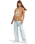 The Roxy Womens Noon Ocean T-Shirt in Cinnamon