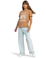 The Roxy Womens Noon Ocean T-Shirt in Cinnamon