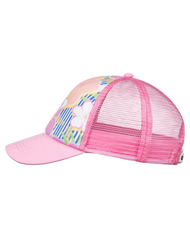 The Roxy Girls Girls Sweet Emotions Trucker Cap in Ultramarine & Teenie Flower