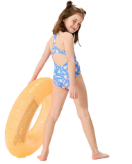 The Roxy Girls Girls Lorem Swimsuit in Ultramarine & Lorem