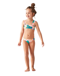 The Roxy Girls Paradisiac Island Bralette Bikini Set in Mint Tropical Trails