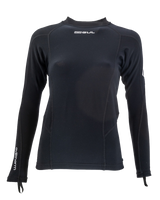 The Gul Junior Evotherm Thermal Long Sleeve Rash Vest in Black