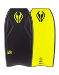 The NMD Evolution PE 42" Bodyboard in Black & Yellow