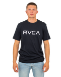 The RVCA Mens Big RVCA T-Shirt in Black