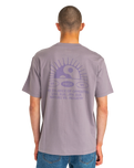 The RVCA Mens Balance Rise T-Shirt in Gray Ridge