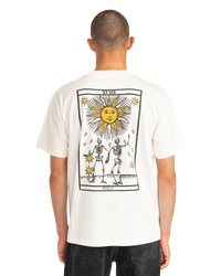 The RVCA Mens Tarot Way T-Shirt in Antique White