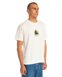 The RVCA Mens Paper Cuts T-Shirt in Antique White