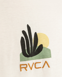 The RVCA Mens Paper Cuts T-Shirt in Antique White