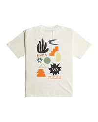 The RVCA Mens Paper Cuts T-Shirt in Antique White