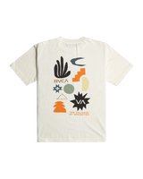 The RVCA Mens Paper Cuts T-Shirt in Antique White