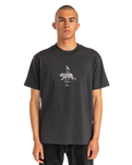 The RVCA Mens Tiger Style T-Shirt in Washed Black