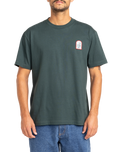 The RVCA Mens Sandstorm T-Shirt in Hunter Green