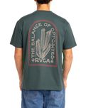 The RVCA Mens Sandstorm T-Shirt in Hunter Green