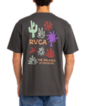 The RVCA Mens Desert Cuts T-Shirt in Pirate Black