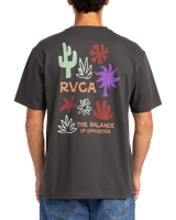 The RVCA Mens Desert Cuts T-Shirt in Pirate Black