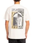 The RVCA Mens Decoshroom T-Shirt in Oatmeal Heather