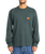 The RVCA Mens Chainmail Pocket Long Sleeve T-Shirt in Hunter Green