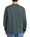 The RVCA Mens Chainmail Pocket Long Sleeve T-Shirt in Hunter Green