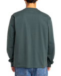 The RVCA Mens Chainmail Pocket Long Sleeve T-Shirt in Hunter Green