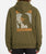 Extends Zip Hoodie in Service Green