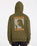 Extends Zip Hoodie in Service Green