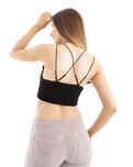 The Free People Womens Adella Bralette in Black